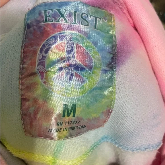 Exist Multicolor Tie-Dye Hoodie - Picture 2 of 2